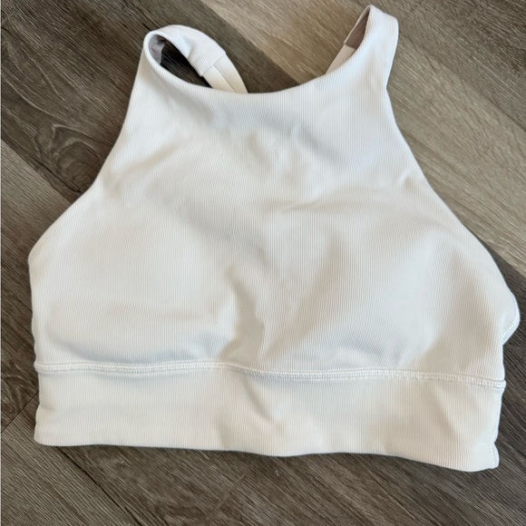 Lululemon Energy High-Neck Longline Ribbed Luxtreme Bra - Picture 1 of 6